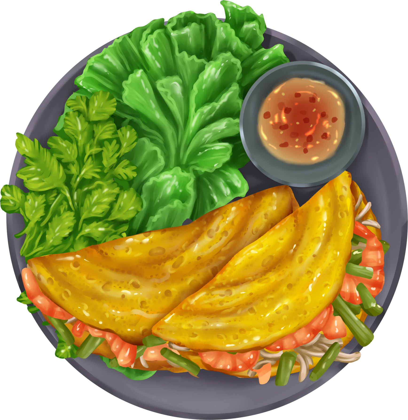 Vietnamese Food Banh Xeo
